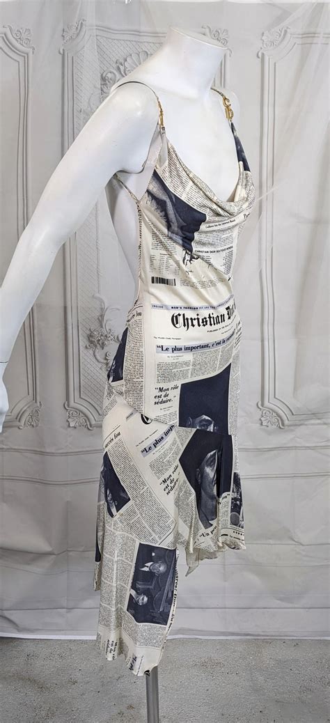 dior x john galliano newsprint dress|galliano antisemitism.